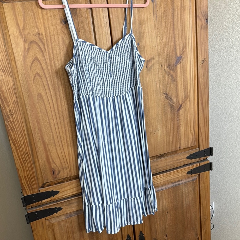 TORRID Blue and White Striped Sundress Size 2